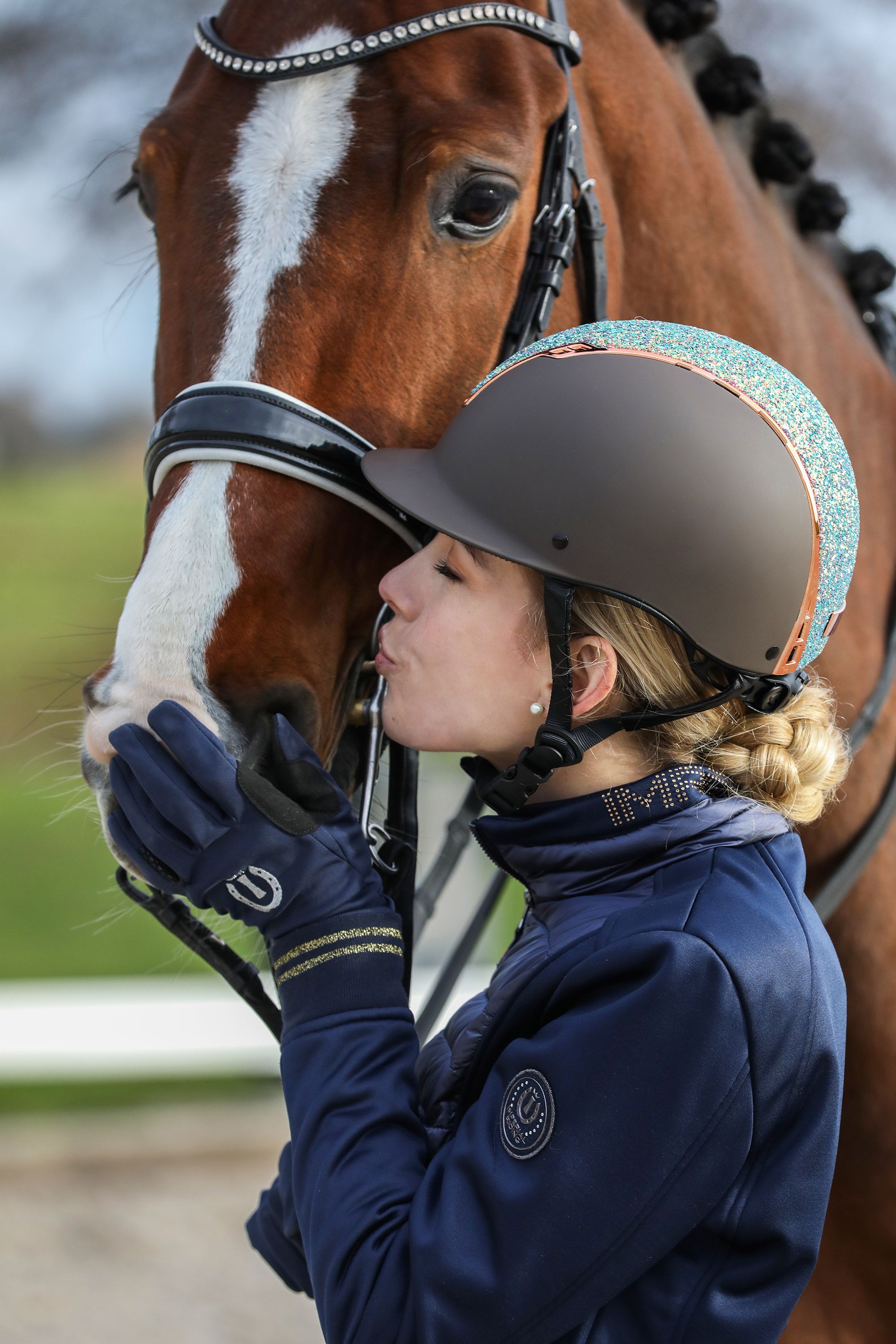 Imperial Riding | Olania Reithelm | Brown Matt - Rose | M-L