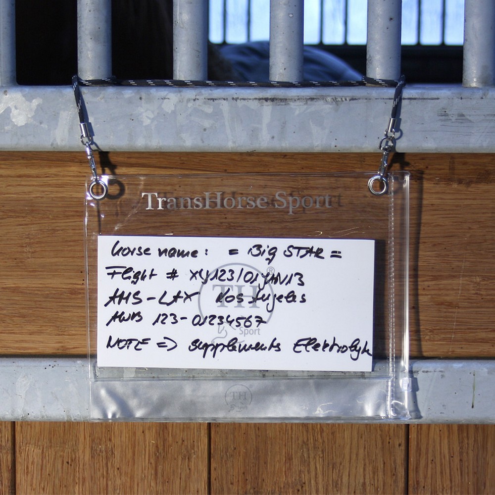 TransHorse Sport | Wiederbeschreibbare Stalltafel