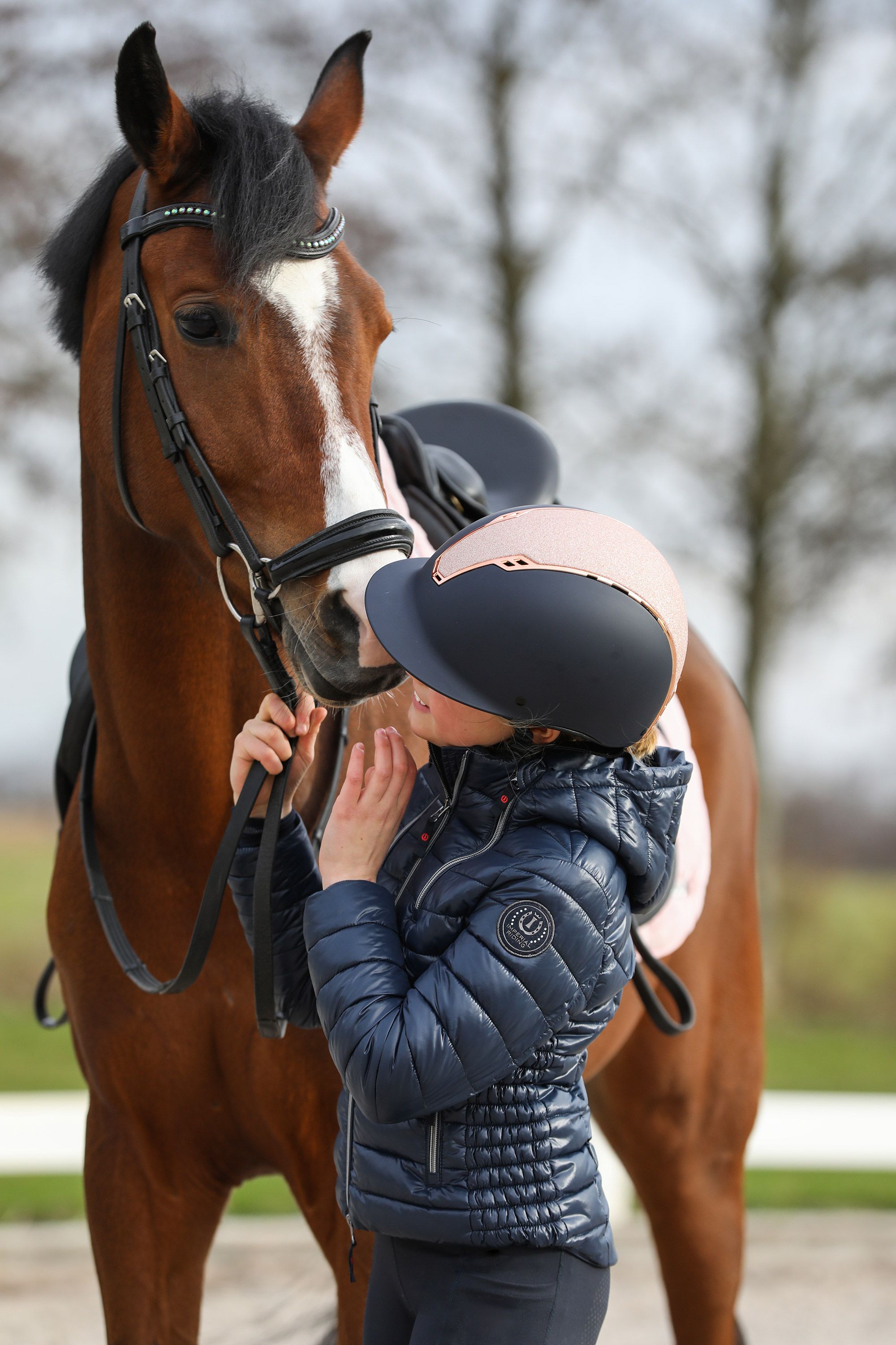 Imperial Riding | Olania Reithelm | Brown Matt - Rose | M-L