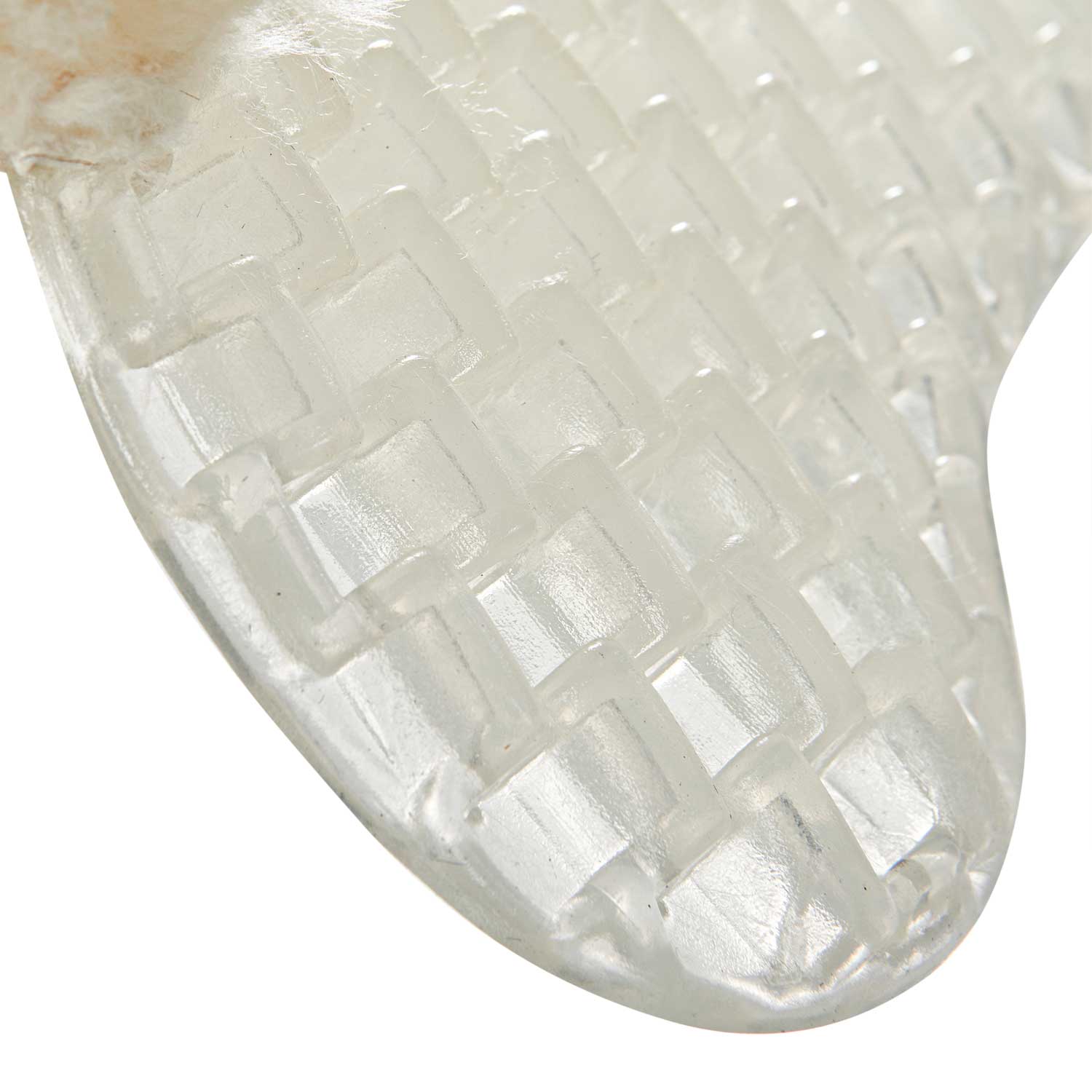 Acavallo | Respira Air Release Gel-Pad mit Schaffelleinsätzen und vorderer Erhöhung Natur | Gel Transparent